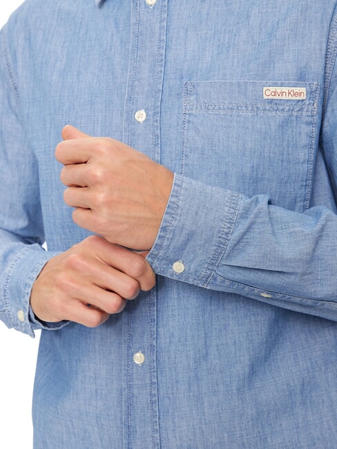 CK JEANS Koszula dżinsowa z długim rękawem drelich - Koszule męskie