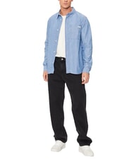CALVIN KLEIN CK JEANS Koszula dżinsowa z długim rękawem drelich - Koszule męskie - 5