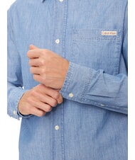 CALVIN KLEIN CK JEANS Koszula dżinsowa z długim rękawem drelich - Koszule męskie - 4
