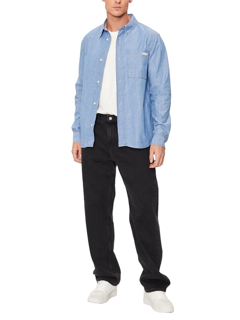CK JEANS Koszula dżinsowa z długim rękawem drelich - Koszule męskie