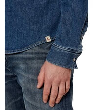 CALVIN KLEIN CK JEANS Koszula dżinsowa z długim rękawem o regularnym kroju ciemny denim - Koszule męskie - 4
