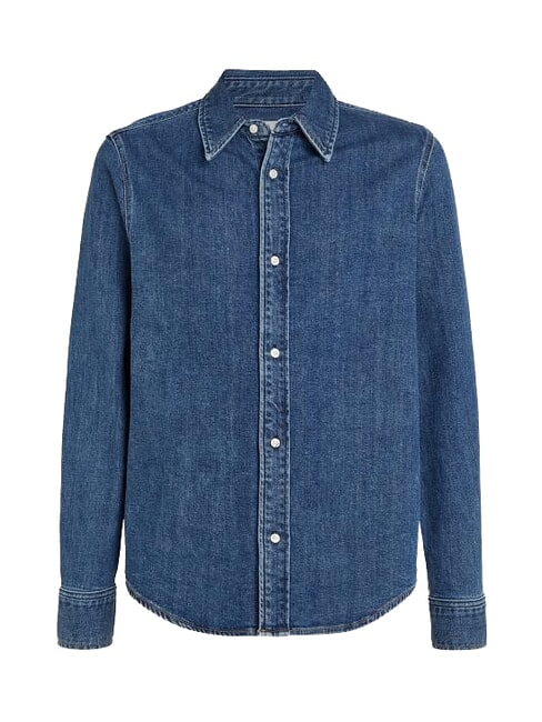 CK JEANS Koszula dżinsowa z długim rękawem o regularnym kroju ciemny denim - Koszule męskie