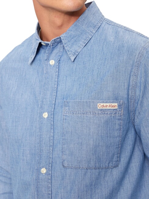 CK JEANS Koszula dżinsowa z długim rękawem drelich - Koszule męskie