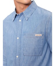 CALVIN KLEIN CK JEANS Koszula dżinsowa z długim rękawem drelich - Koszule męskie - 3