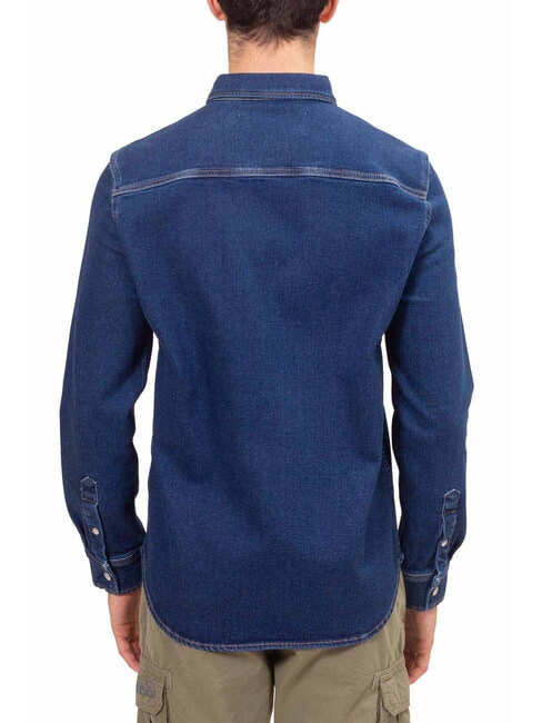 CK JEANS Koszula dżinsowa z długim rękawem o regularnym kroju ciemny denim - Koszule męskie