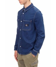 CALVIN KLEIN CK JEANS Koszula dżinsowa z długim rękawem o regularnym kroju ciemny denim - Koszule męskie - 3