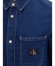 CALVIN KLEIN CK JEANS Koszula dżinsowa z długim rękawem o regularnym kroju ciemny denim - Koszule męskie - 4