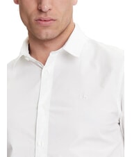 CALVIN KLEIN CK JEANS Koszula z długim rękawem, dopasowana, elastyczna jasnobiały - Koszule męskie - 3
