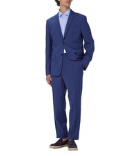 CALVIN KLEIN CK Eleganckie spodnie z mieszanki wełny o dopasowanym kroju łupkowo-niebieski - Spodnie męskie - 4