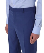 CALVIN KLEIN CK Eleganckie spodnie z mieszanki wełny o dopasowanym kroju łupkowo-niebieski - Spodnie męskie - 3
