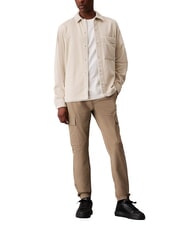 CALVIN KLEIN CK JEANS Spodnie jogger z elastycznego materiału cargo moręgowaty - Jeansy męskie - 4