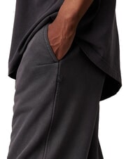 CALVIN KLEIN CK JEANS Spodnie dresowe bawełniane heban - Dresy sportowe męskie - 3