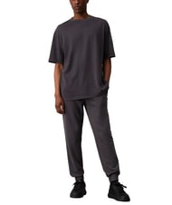 CALVIN KLEIN CK JEANS Spodnie dresowe bawełniane heban - Dresy sportowe męskie - 4