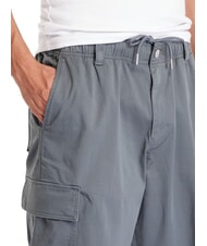 CALVIN KLEIN CK JEANS Zwykłe proste spodnie cargo nieskończona szarość - Jeansy męskie - 3