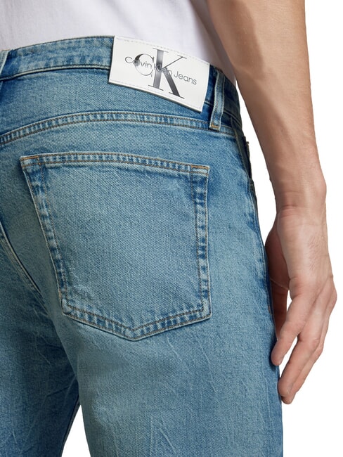 CK JEANS Jeansy o dopasowanym kroju z przetarciami drelich - Jeansy męskie