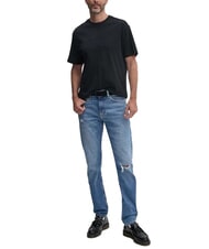 CALVIN KLEIN CK JEANS Jeansy zwężane ku dołowi z wysokim stanem drelich - Jeansy męskie - 4