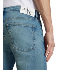 CALVIN KLEIN CK JEANS Jeansy o dopasowanym kroju z przetarciami drelich - Jeansy męskie - 3