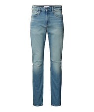 CALVIN KLEIN CK JEANS Jeansy o dopasowanym kroju z przetarciami drelich - Jeansy męskie - 4
