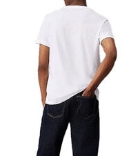 CALVIN KLEIN CK JEANS Koszulka z kr&oacute;tkim rękawem o regularnym kroju jasnobiały - Koszulki męskie - 2