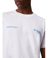 CALVIN KLEIN CK JEANS Koszulka z kr&oacute;tkim rękawem o regularnym kroju jasnobiały - Koszulki męskie - 3