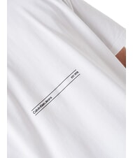 CALVIN KLEIN CK JEANS Koszulka z kr&oacute;tkim rękawem z wytłoczonym napisem Euphoric jasnobiały - Koszulki męskie - 3