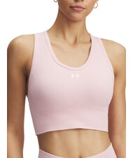 UNDER ARMOUR VANISH Biustonosz sportowy r&oacute;żowy prime - Biustonosze damskie - 4