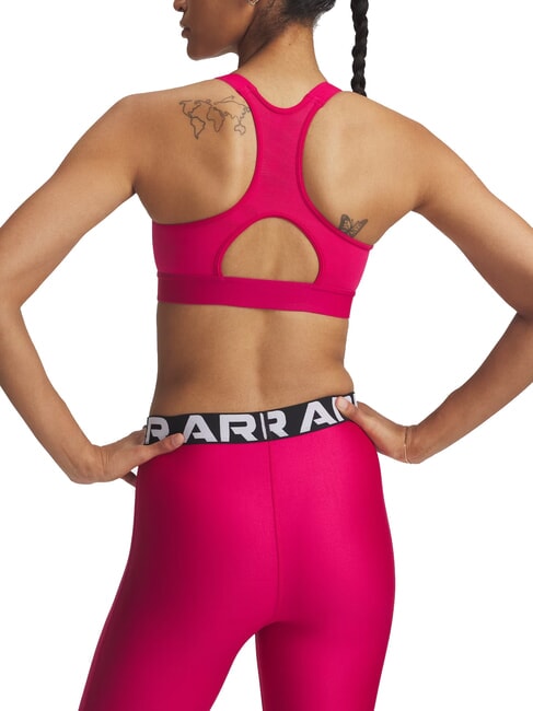 HEATGEAR HIGH Biustonosz sportowy cieniowana fuksja - Biustonosze damskie