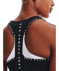 UNDER ARMOUR KNOCKOUT Top bez rękaw&oacute;w czarny - Koszulki i topy damskie - 3
