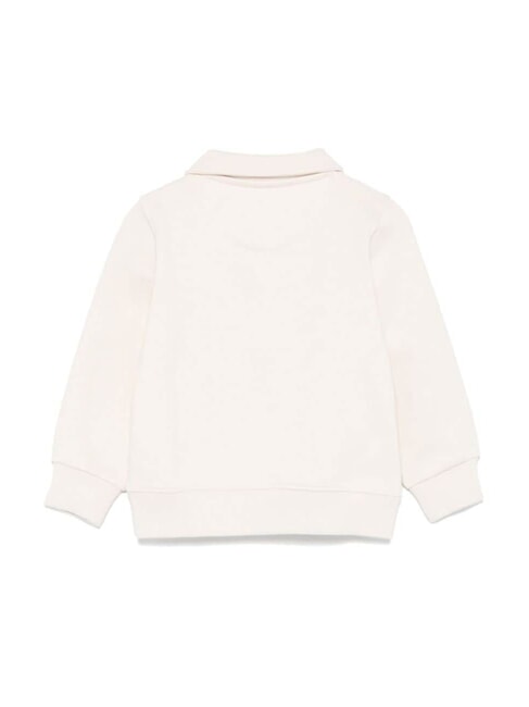 CK KIDS Bluza bawełniana w stylu polo szara czapka biała - Bluzy dziecięce