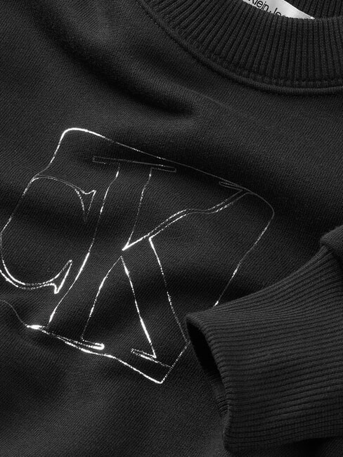 CK KIDS Bluza z okrągłym dekoltem i nadrukiem ck czarny - Bluzy dziecięce