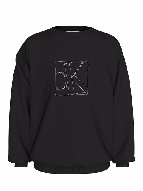 CK KIDS Bluza z okrągłym dekoltem i nadrukiem ck czarny - Bluzy dziecięce