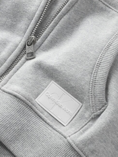 CK KIDS Bluza z kapturem zapinana na zamek i kieszeniami jasnoszary wrzos - Bluzy dziecięce