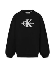 CALVIN KLEIN CK KIDS Bluza z okrągłym dekoltem i logo Sherpa ck czarny - Bluzy dziecięce - 4