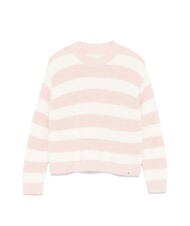 CALVIN KLEIN CK KIDS Sweter w paski z okrągłym dekoltem bita śmietana brzoskwiniowa - Swetry dziecięce - 3