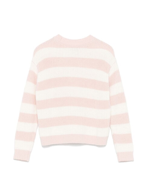 CK KIDS Sweter w paski z okrągłym dekoltem bita śmietana brzoskwiniowa - Swetry dziecięce