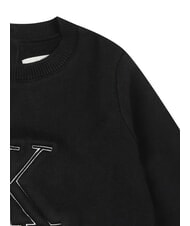 CALVIN KLEIN CK KIDS Sweter z okrągłym dekoltem dla noworodk&oacute;w ck czarny - Pajacyki i ubranka dla niemowląt - 3