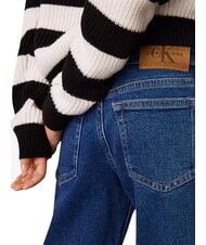 CALVIN KLEIN CK KIDS Jeansy dziewczęce z rozszerzanymi nogawkami autentyczny miejski niebieski cf - Spodnie dziecięce - 3