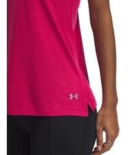 UNDER ARMOUR LAUNCH Top bez rękaw&oacute;w cieniowana fuksja - Koszulki i topy damskie - 3