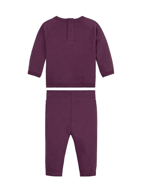 CK KIDS Bluza i spodnie dla dziecka amarant - Pajacyki i ubranka dla niemowląt