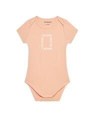 CALVIN KLEIN CK KIDS Zestaw 2 body niemowlęcych r&oacute;żowy piasek / jasna biel - Pajacyki i ubranka dla niemowląt - 2