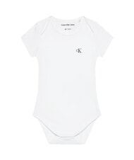 CALVIN KLEIN CK KIDS Zestaw 2 body niemowlęcych r&oacute;żowy piasek / jasna biel - Pajacyki i ubranka dla niemowląt - 4