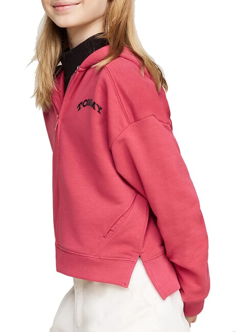 TH  Bluza zapinana na zamek r&oacute;żowy dziedziczny - Bluzy dziecięce