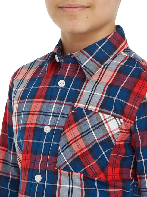 TH KIDS Tartan Koszula bawełniana niebieski znacznik - koszule dziecięce