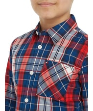 TOMMY HILFIGER TH KIDS Tartan Koszula bawełniana niebieski znacznik - koszule dziecięce - 3