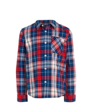 TOMMY HILFIGER TH KIDS Tartan Koszula bawełniana niebieski znacznik - koszule dziecięce - 4