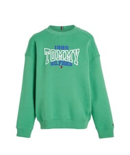 TOMMY HILFIGER TH KIDS Bluza z mieszanki bawełny nadmorski zielony - Bluzy dziecięce - 4