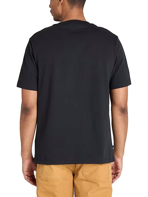 EMBROIDERY TONAL Koszulka bawełniana CZARNY - Koszulki męskie