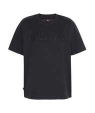 TIMBERLAND EMBROIDERY TONAL Koszulka bawełniana CZARNY - Koszulki męskie - 4