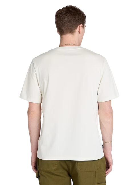 EMBROIDERY TONAL Koszulka bawełniana biały vintage - Koszulki męskie