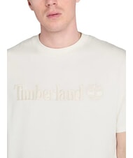 TIMBERLAND EMBROIDERY TONAL Koszulka bawełniana biały vintage - Koszulki męskie - 3